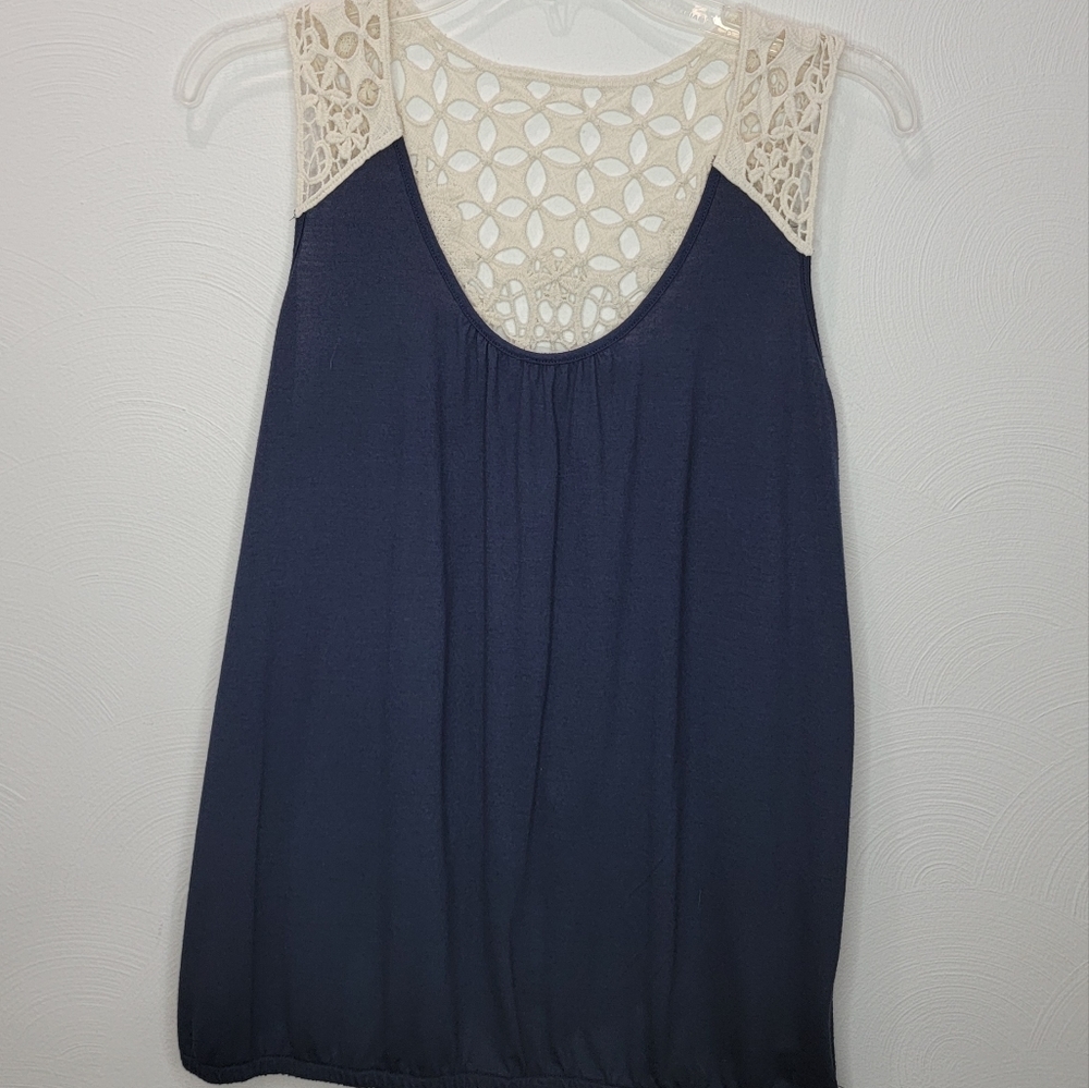 Mudd Crochet Tank Top